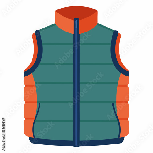 lightweight quilted vest with zip up front