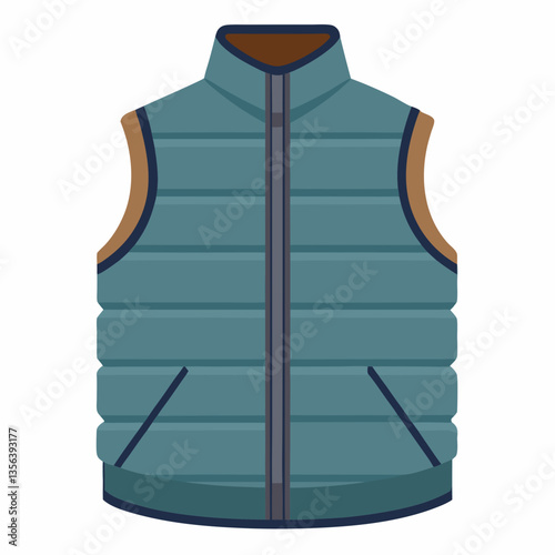 lightweight quilted vest with zip up front