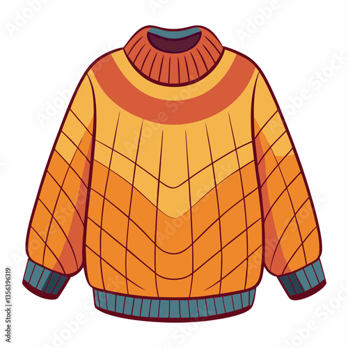 oversized knit sweater with dropped shoulders