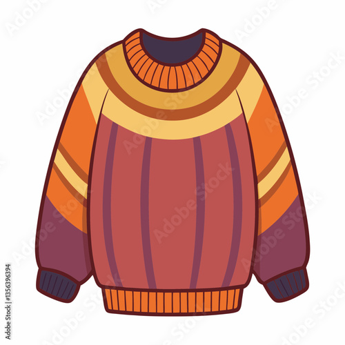 oversized knit sweater with dropped shoulders