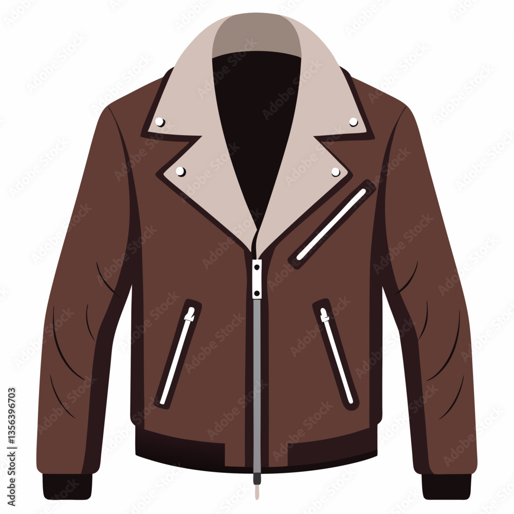 suede biker jacket with silver zippers 