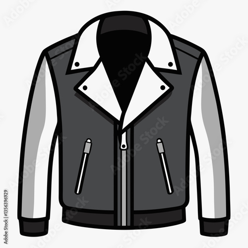 suede biker jacket with silver zippers 