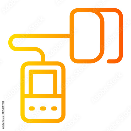 blood pressure gauge gradient icon