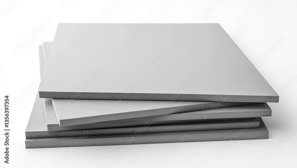 Stacked gray foam sheets (1) Stacked gray foam sheets (1)