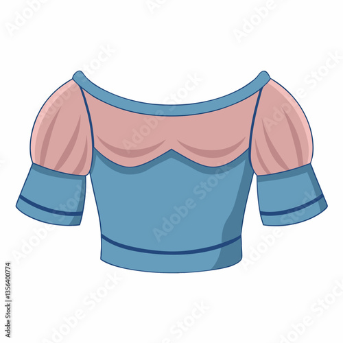 off shoulder crop top with ruffled sleeves 