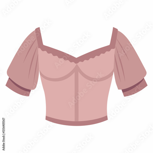 off shoulder crop top with ruffled sleeves 