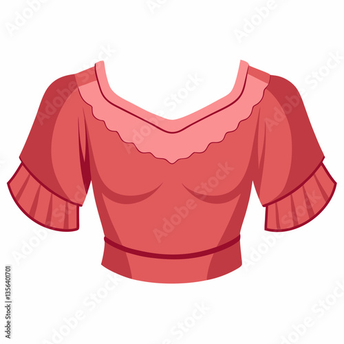 off shoulder crop top with ruffled sleeves 