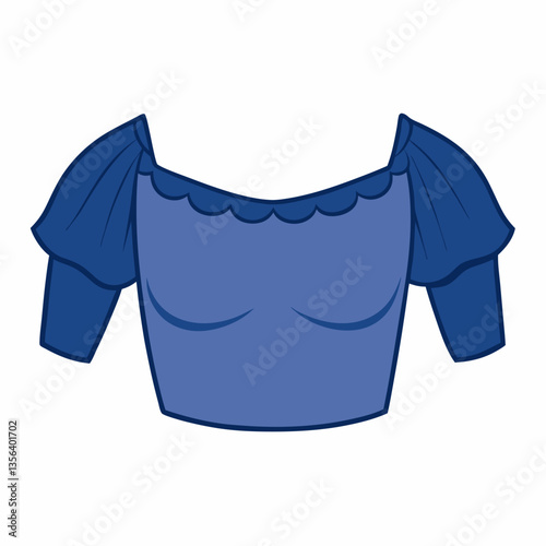 off shoulder crop top with ruffled sleeves 