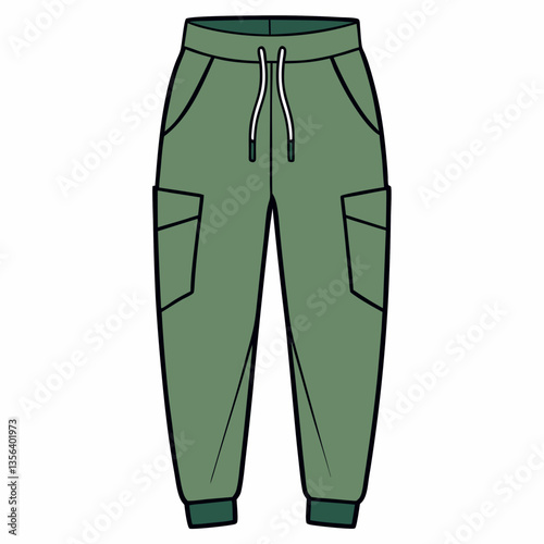 cargo joggers with drawstring waist 