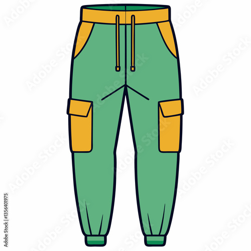 cargo joggers with drawstring waist 