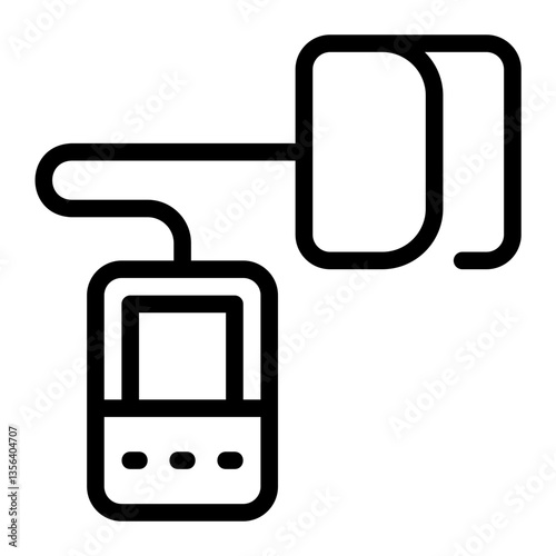 blood pressure gauge line icon