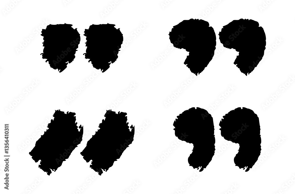 Doodle quotation mark by pencil. Hand drawn chalk comma set for speech bubble. Vector crayon apostrophe icon for conversation. Sketch scribble sign. Punctuation symbol on white background Doodle quotation mark by pencil. Hand drawn chalk comma set for speech bubble. Vector crayon apostrophe icon for conversation. Sketch scribble sign. Punctuation symbol on white background
