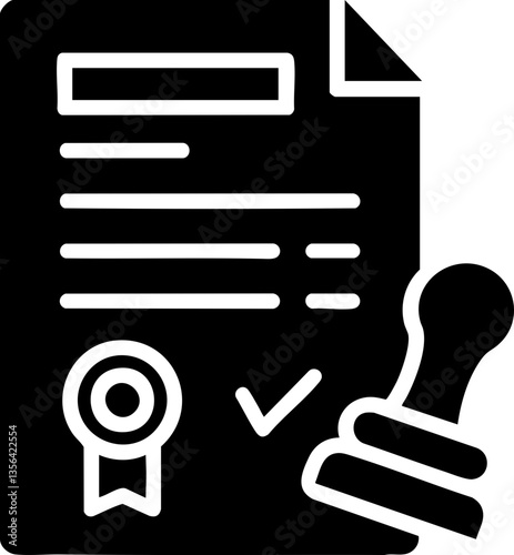 Criminal Law Restrictions concept. Document with a seal and a ribbon symbolizing authenticity.