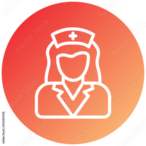 Vector Design Nurse Icon Style