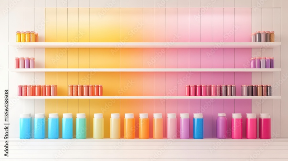 Bright and Cheerful Product Display on White Background Bright and Cheerful Product Display on White Background