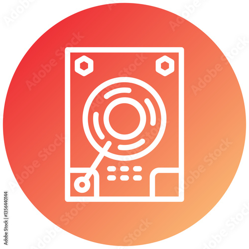 Vector Design Hard Drive Icon Style