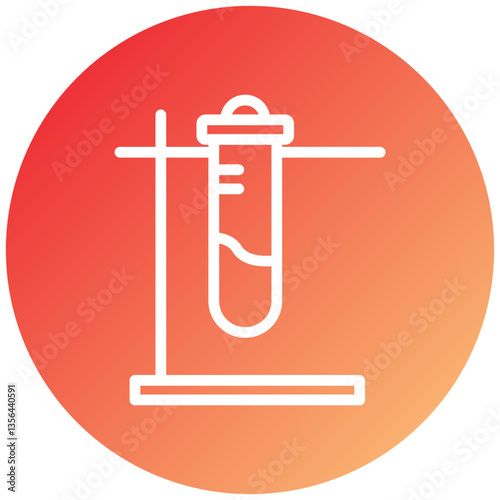 Test Tube Stand Icon Style