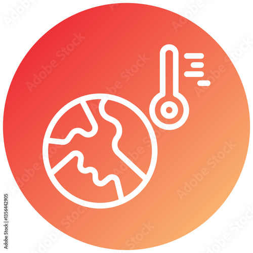 Global Warming Icon Style
