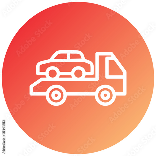 Car Shift Icon Style