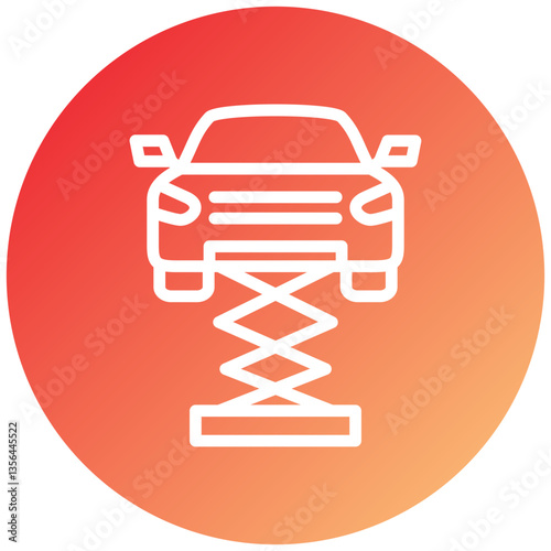 Car Lift Icon Style
