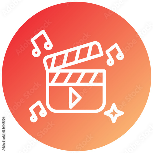 Clapperboard Icon Style