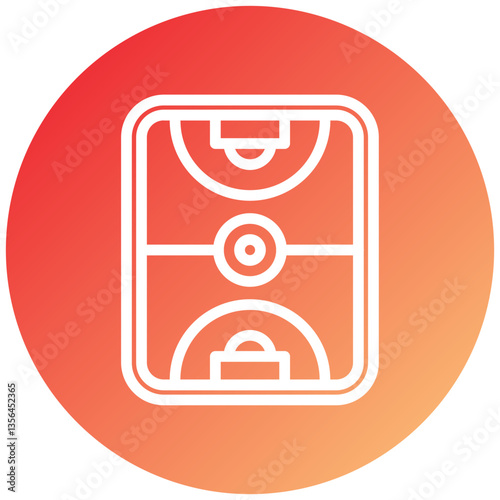Football Field Icon Style