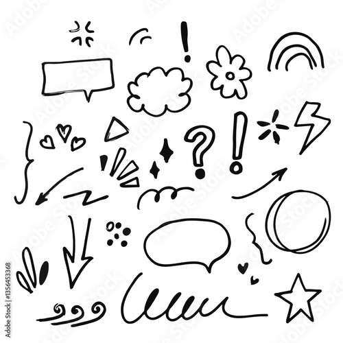 Handrawn Abstract doodle