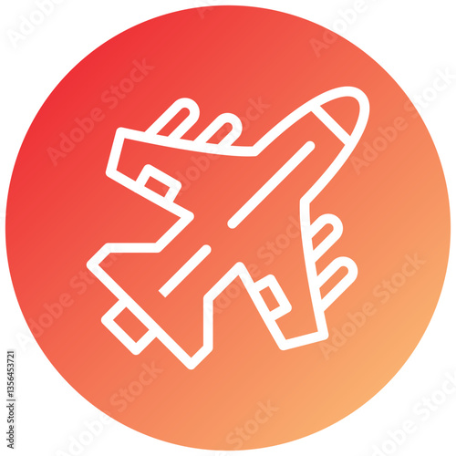Army Jet Icon Style