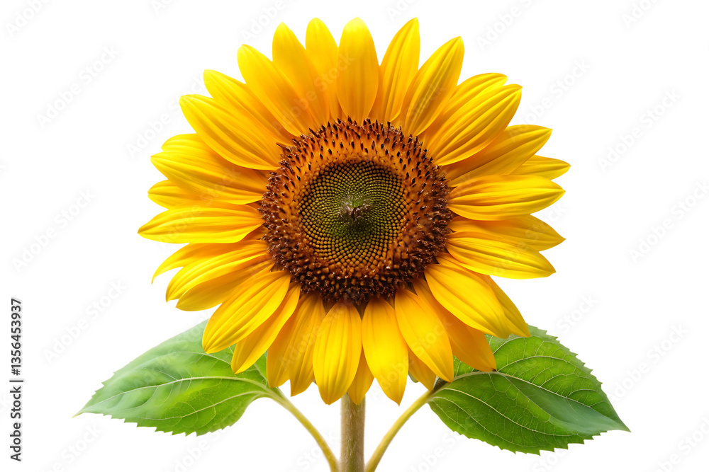 Obraz premium helianthus flower image isolated on transparent