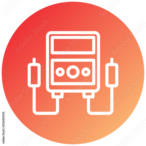 Tester Machine Icon Style