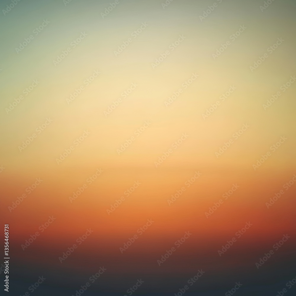 Fototapeta premium Gradient of sunset colors blending from orange to light blue