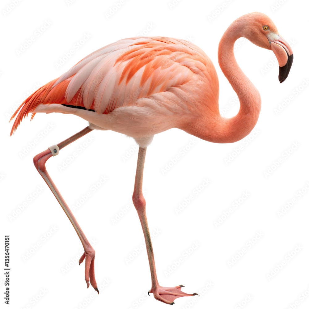 Fototapeta premium Flamingo AI Generated Image