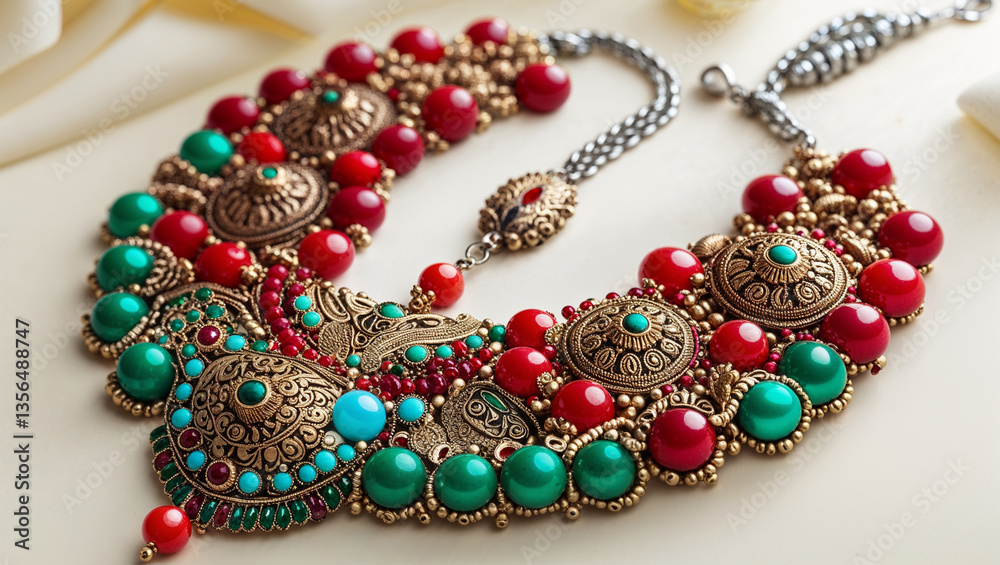 Obraz premium necklace and earrings