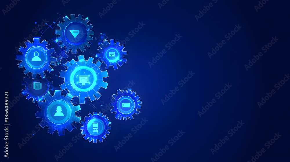 Abstract blue digital gears symbolizing AI innovation and business growth, showcasing a futuristic technological design and progress.
Abstract blue digital gears symbolizing AI innovation and business growth, showcasing a futuristic technological design and progress.