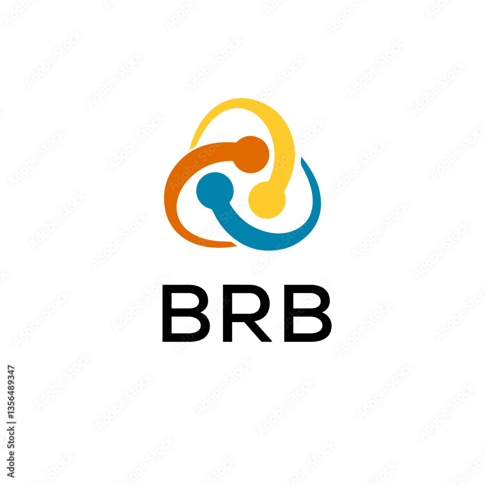Obraz premium BRB Creative minimalist letter logo.