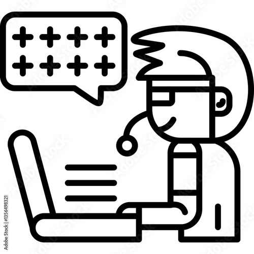Positive Attitude Icon Vector Element