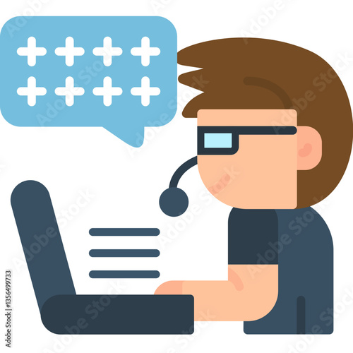 Positive Attitude Icon Vector Element