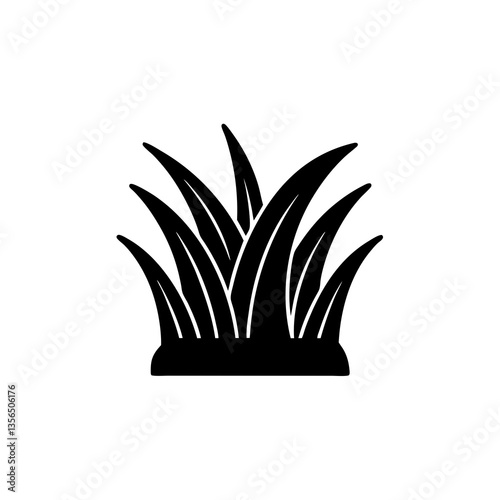 creative details Grass Patch Icon vector illustration