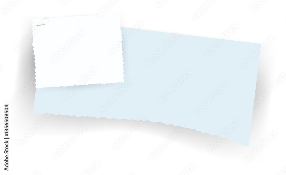 Paper notes stickers. Place for memo messages on paper sheets. Attached with sticky colorful tape on grey background isolated illustration
