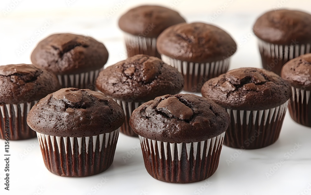 Delicious Chocolate Muffins Baking Photography Delicious Chocolate Muffins Baking Photography