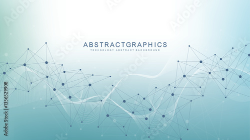 Global network connection. Global business. Social network communication. Internet technology. Vector illustration
