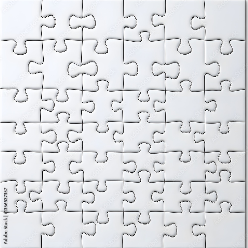 Blank White Jigsaw Puzzle Pieces Background Image Blank White Jigsaw Puzzle Pieces Background Image