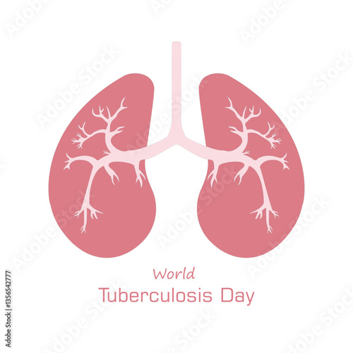World Tuberculosis Day vector, illustration. World TB Day observed annually on March 24.