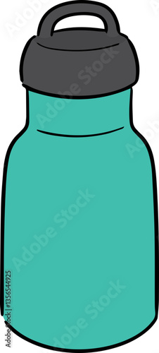 Illustration of water canteen