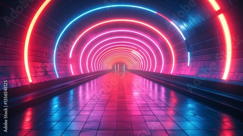 Vibrant pink roadscape lights high resolution image photo