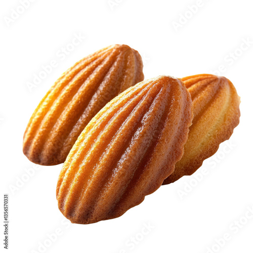 Wallpaper Mural Perfectly baked madeleine cookies fresh from the oven with a golden crust and delicate texture on transparent background Torontodigital.ca
