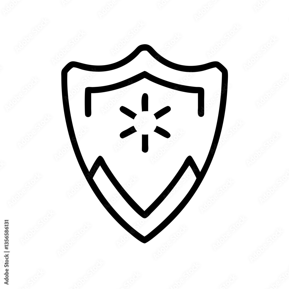 Icon depicting a shield with a star symbol Icon depicting a shield with a star symbol
