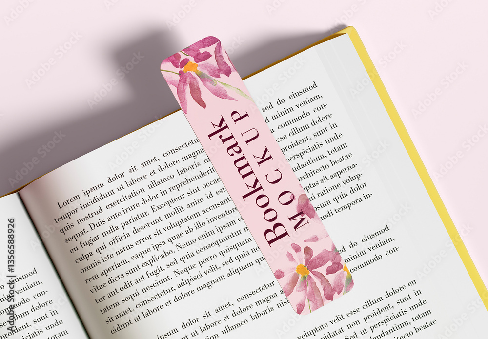 Elegant Vertical Bookmark Mockup Set Stock Template | Adobe Stock