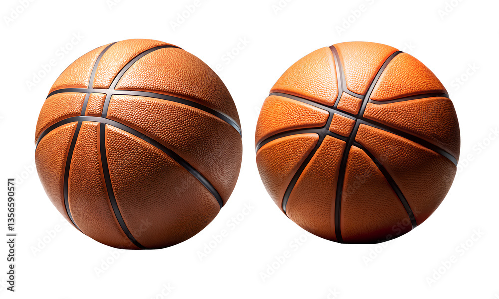 Obraz premium Basketball isolated, Sports ball collection, Collection set of Basketball isolated