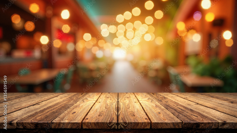 Rustic Wooden Table Isolated on Transparent Background with Colorful Bokeh for Marketing and Branding Use Rustic Wooden Table Isolated on Transparent Background with Colorful Bokeh for Marketing and Branding Use